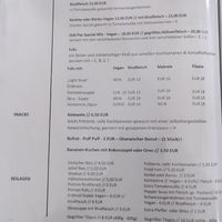 Menu at DIDI PA - West African Kitchen in Berlin