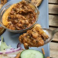 Black-eyed pea stew - close-up (part of Red Red) #Veganuary at DIDI PA - West African Kitchen in Berlin