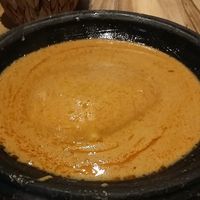Fufu with peanut sauce at DIDI PA - West African Kitchen in Berlin