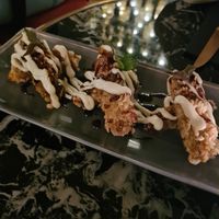 Aubergine tempura at Bless in Berlin