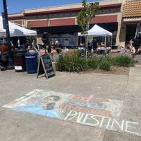 Chalk Art 💕 and Farmers Market Booths  at Martinez Farmers' Market in Martinez