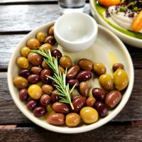 Marinated olives at Old Young's Kitchen in Henley Brook