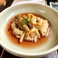 Mushroom risotto, smoked vodka infused at Old Young's Kitchen in Henley Brook