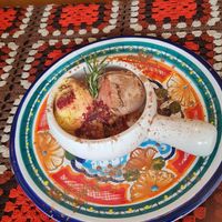 Vegan ice cream with berries at Bumi Cocina - Yerbateria in Salento