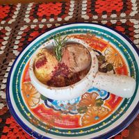 Vegan ice cream with berries at Bumi Cocina - Yerbateria in Salento