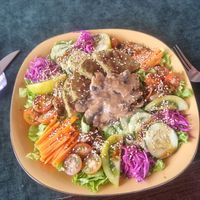 Salad with mushrooms at Bumi Cocina - Yerbateria in Salento