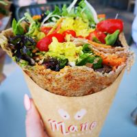 Already nibbled some before taking the photo at Mano Wraps in Busselton
