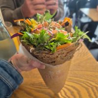 Lunch nom nom at Mano Wraps in Busselton