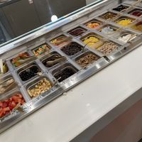 toppings (self-serve style)   at Iceskimo in San Diego