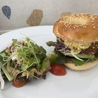 Tofu scramble sandwich   at The Village Bakery and Cafe in Siem Reap