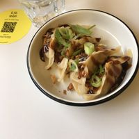Asian dumplings as a starter  at Lil Bao  in Brussels