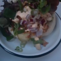 Hot chick bao at Lil Bao  in Brussels