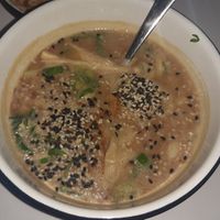 Miso udon soup at Lil Bao  in Brussels
