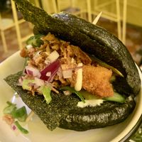 Bao with black bun was amazingg  at Lil Bao  in Brussels