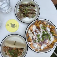 Jacko wacko bao, lil dims and loaded fries  at Lil Bao  in Brussels