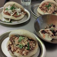 Bao and wontons at Lil Bao  in Brussels