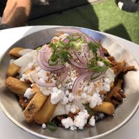 Gyros loaded fries   at Lil Bao  in Brussels