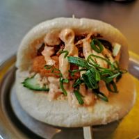 Think this was 'hot chick' but I'm. Not sure what the 'hot' hit was? Cold and bland and undercooked. at Lil Bao  in Brussels