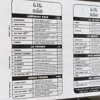 What a promising menu. at Lil Bao  in Brussels