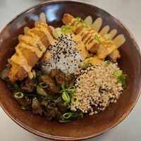 Spicy aubergenius bowl at Lil Bao  in Brussels
