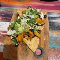 Vegan tostadas   at La Hacienda 101 in Emerald Beach