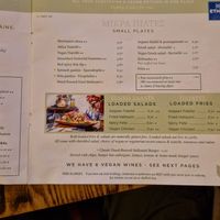 A page of vegan food at Ethos at The Monro in Liverpool