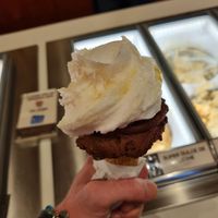 Salted coconut & mango and Chocolate sorbet at Gelato Messina in Haymarket