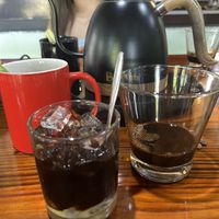 Making coffeee  at Sữa Cafe in Hoi An