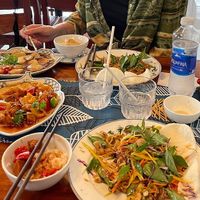 2 salads and 2 mains at Sữa Cafe in Hoi An