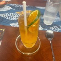 Peach tea at Sữa Cafe in Hoi An