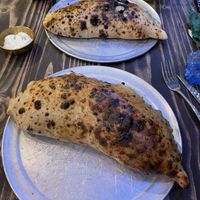 The veganzilla calzones (they did deflate which I think is a good thing, because there’s no way I could have eaten it all if it was full to the brimyum yum  at Tegridy Foods in Redcar
