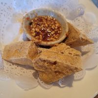 fried tofu, kinda ugly but really yummy! at District Thai Restaurant in York