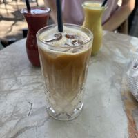 iced latte (quite big)  at Die grüne Kaffeebohne in Frankfurt