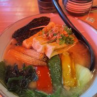 Vegan Japanese miso tofu ramen #Veganuary at Takumi Ramen & Yakisoba Kitchen in Antwerpen