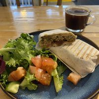 Falafel wrap   at BRAW BRUNCH in Edinburgh