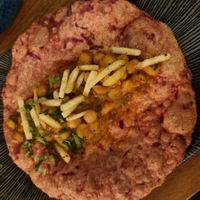 Beetroot chola bhatura at Rickshaw & Co in Glasgow