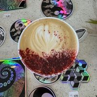 Cardamon rose latte  at The Rose Vortex in Sedona
