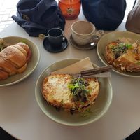 We wanted to share two different toasties, so they divvied them up and served us up half each. Such great service! at The Gator Club in College Park