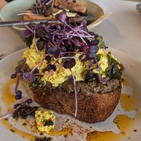 Huge scrambled tofu at The Gator Club in College Park