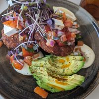 Hash brown bruschetta at The Gator Club in College Park
