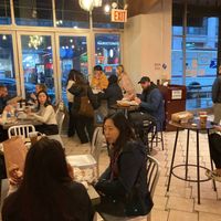 Inside seating at Best Bagel and Coffee  in New York City