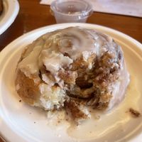 Vegan Cinnamon roll  at Dark & Light Cafe in Mount Dora