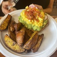 Mom’s vegetarian avocado toast  at Dark & Light Cafe in Mount Dora