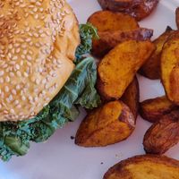 Beyond kale burger   at Dark & Light Cafe in Mount Dora