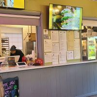 In the food court at Dark & Light Cafe in Mount Dora