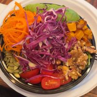 Walnut ginger salad  at Dark & Light Cafe in Mount Dora