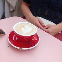 Cappucino at Secret Garden Bakery in The Hague