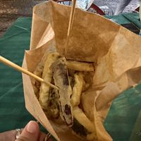 Tempura zucchini/eggplant  at Tandem - Sedile di Porto in Naples