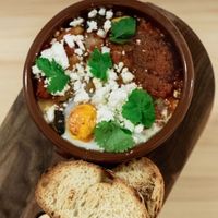 Shakshuka .. perfect appetizer. at Idle Hands in Girona