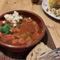 Shacshuka with tofu at Idle Hands in Girona